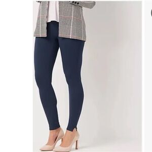 Spanx Navy Ponte‎ Leggings Size Small Petite